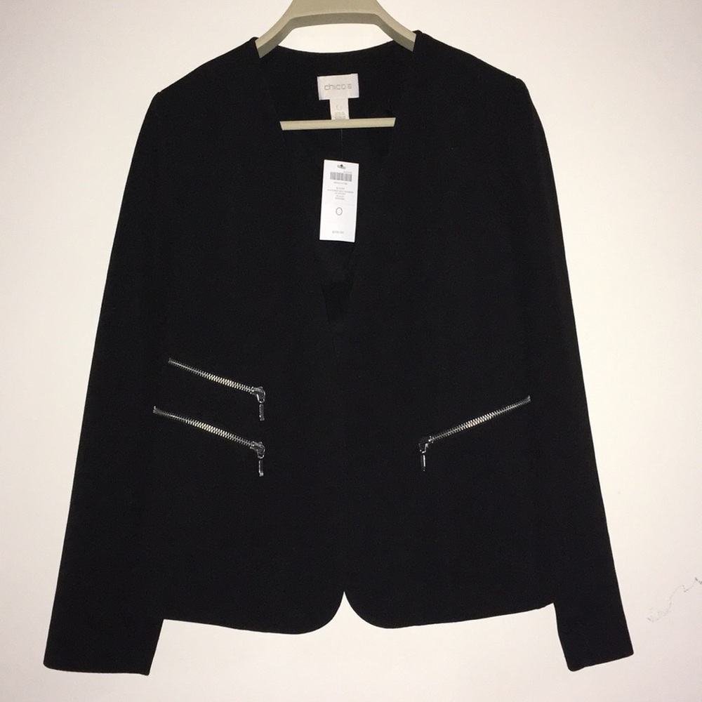 Chicos Women’s Suit Blazer | Black | Size 0 | NWT
